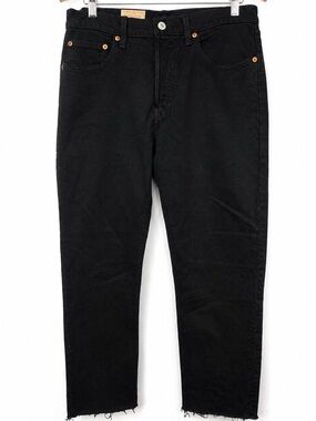 Levi's 501 Original Straight Leg Jeans Black NWT W29 L30 High Rise